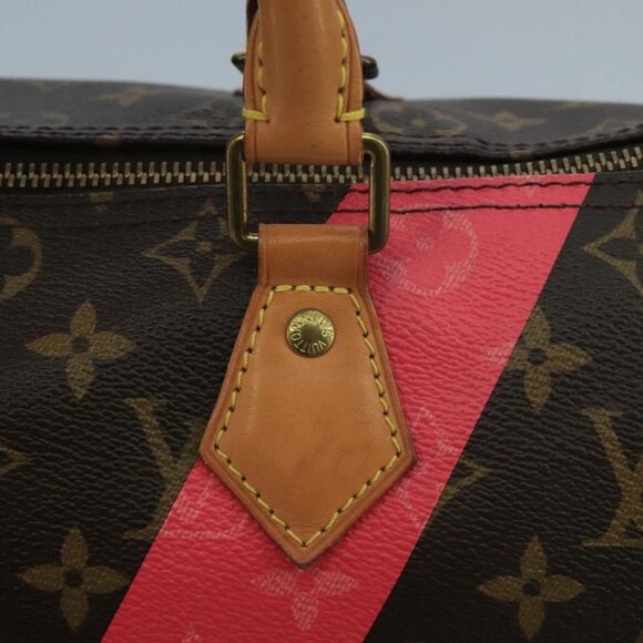 LOUIS VUITTON Monogram V Line Speedy 30 Hand Bag Pink LV Auth 111392A - Picture 10 of 16
